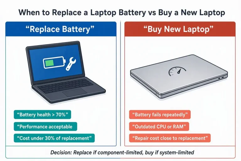 When to Replace a Laptop Battery vs Buy a New Laptop